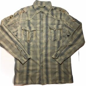Brooklyn Xpress Bottom Down Shirt Green Size XL